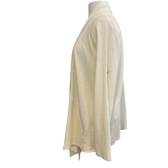 Royal Robbins sweater cardigan wrap hemp and organic cotton cream neutral medium - Picture 3 of 14